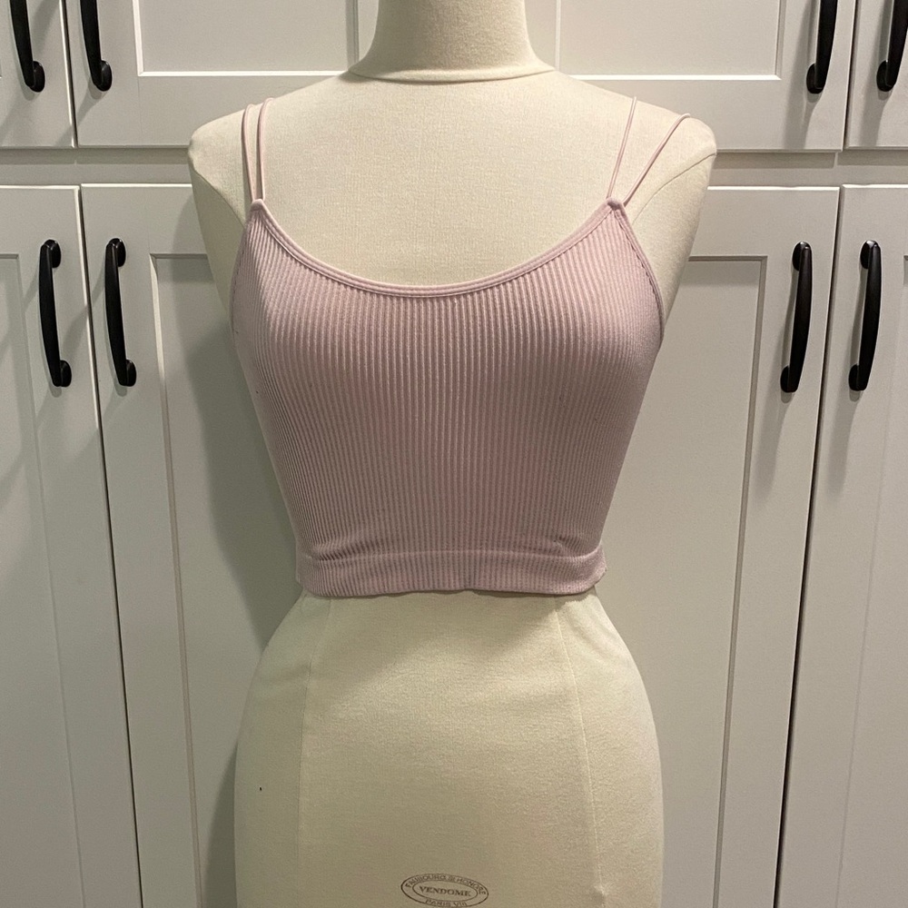 Forever 21 Blush Ribbed Knit Top